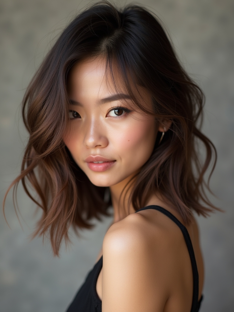 Shoulder Length Layered Lob for Thin, Fine Hair
