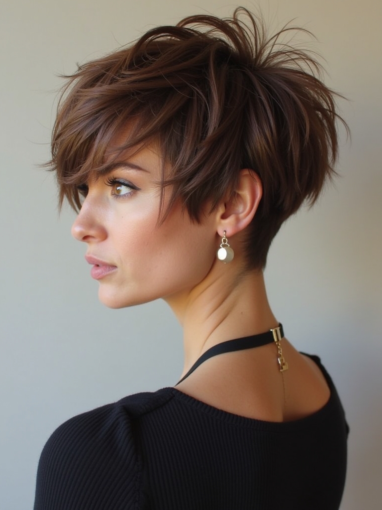 Short Messy Haircuts For Women: The Asymmetrical Undercut Pixie