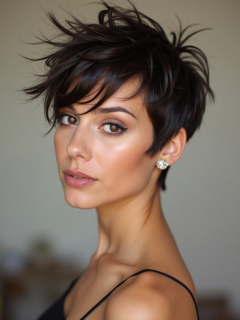 Short Messy Haircuts For Women: The Choppy Pixie Bob