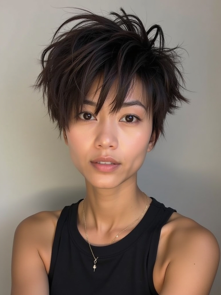 Short Messy Haircuts For Women: The Layered Cropped Cut