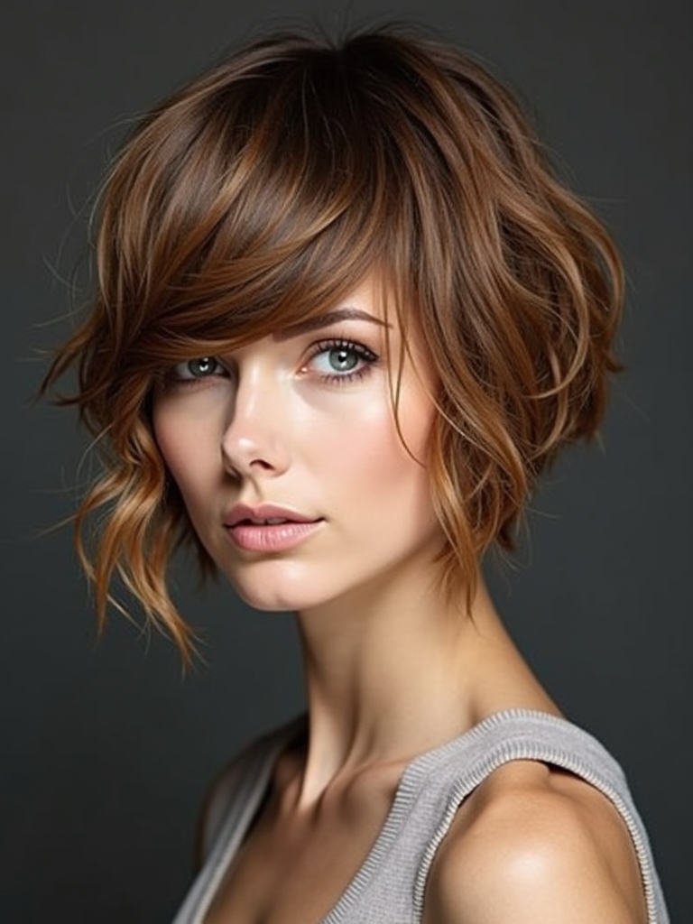 Short Messy Haircuts For Women: The Disheveled Bob